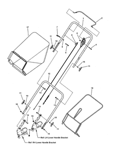 Handles And Controls Diagram and Parts List for 7800583-BTXP22675HW 2010 Briggs and Stratton Lawn Mower